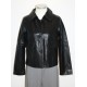 Short leather look jacket with large pockets